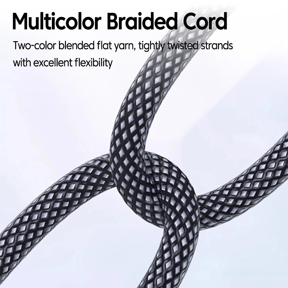 100W 90° Elbow USB-C Cable 6A Fast Charging Braided Nylon USB-C Charging Cable PRIMED