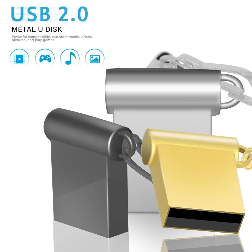 10-Pack Custom Logo Metal USB Flash Drives 32GB 64GB 128GB USB Flash Drive PRIMED 2GB Mix colors