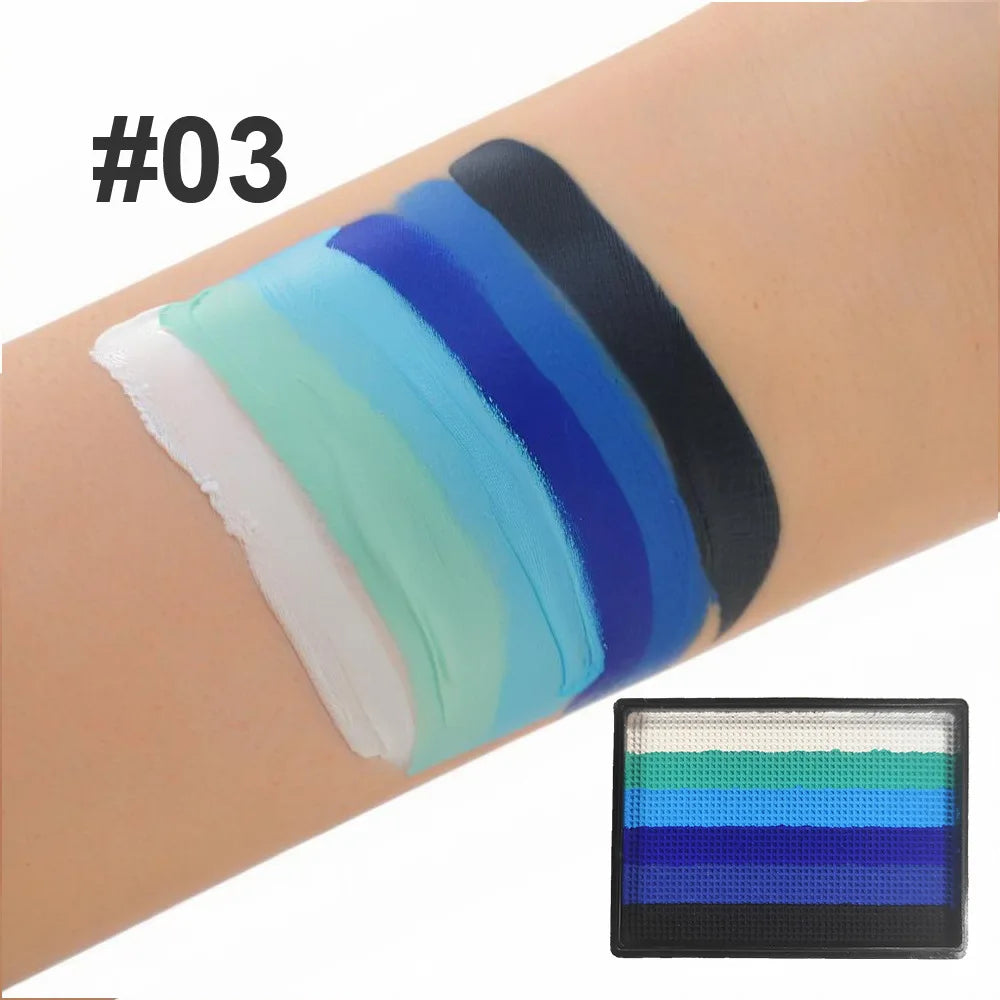 Rainbow Face & Body Paint Palette 25g – Safe, Washable