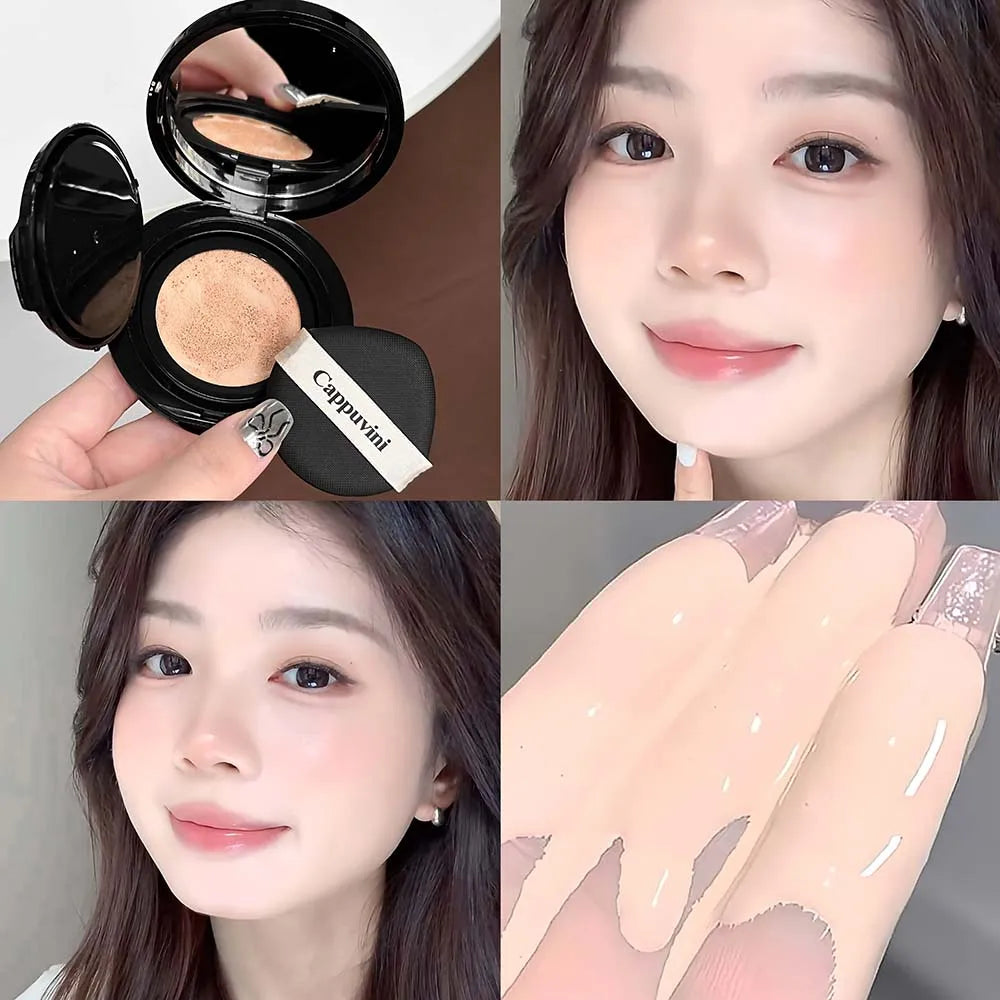 Cappuvini Air Cushion CC Cream – Full Coverage Foundation Air Cushion Foundation PRIMED 01 12g