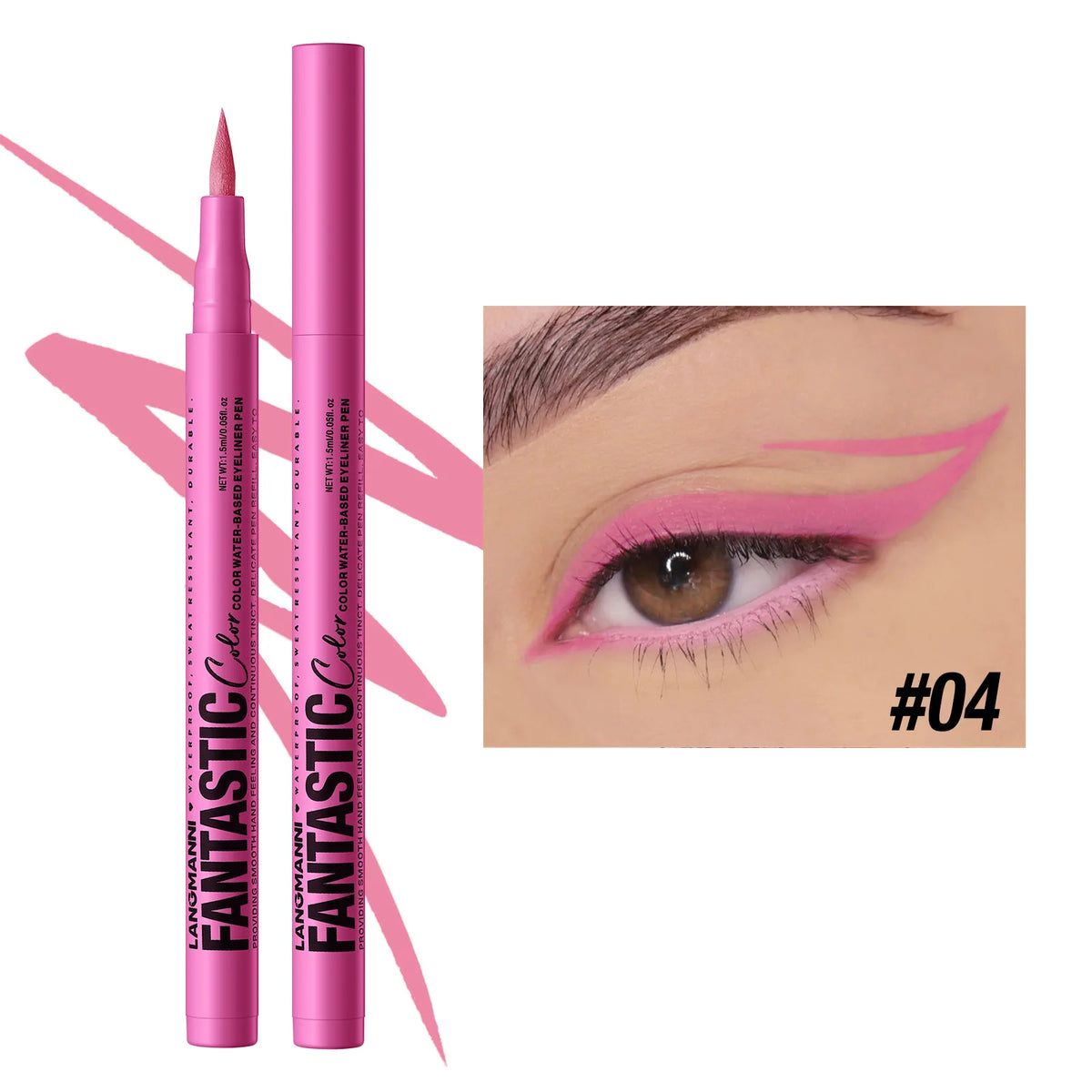 Waterproof Liquid Eyeliner Pen – 12 Matte Colors
