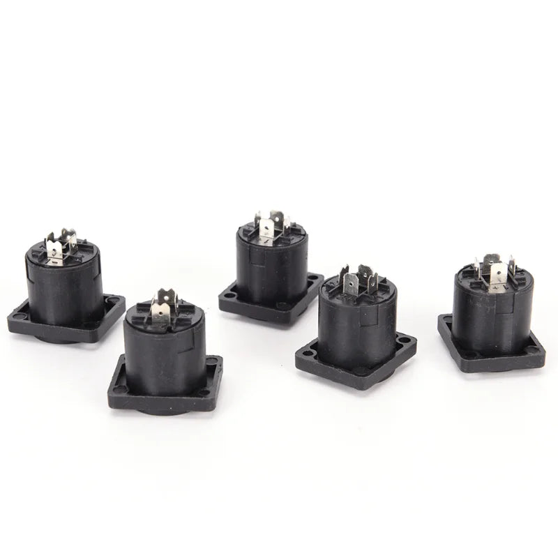 10-Pack Speakon 4-Pin Female Panel Mount Connector Socket