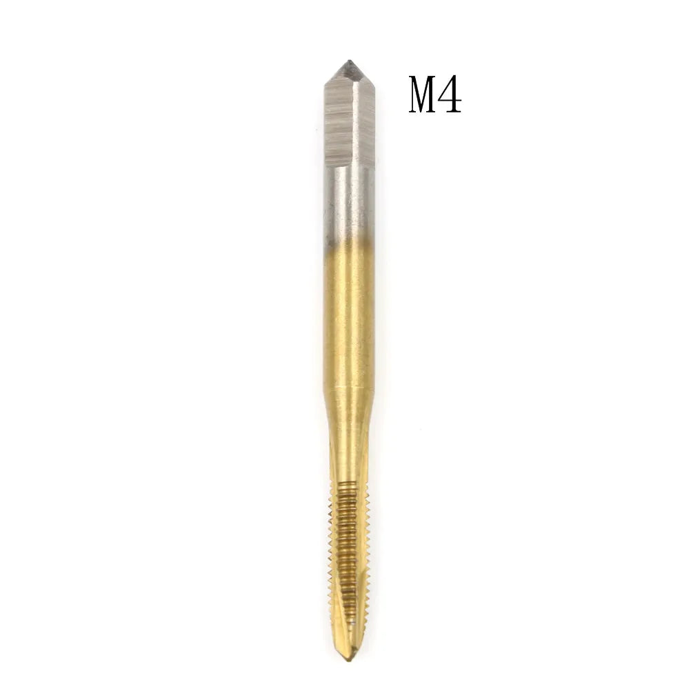 HSS Titanium Spiral Thread Tap Set M2–M8 Right Hand 3 Flute
