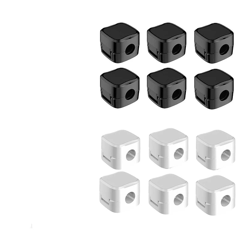 Magnetic Cable Clips Desk Organizer – 6-Pack Wire Winder Cable Organizer Clips PRIMED 12PCS Mixed