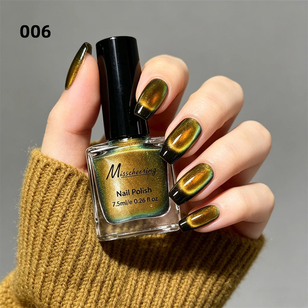 9D Cat Eye Magnetic Nail Polish – No UV Lamp, Quick Dry Magnetic Nail Polish PRIMED 06