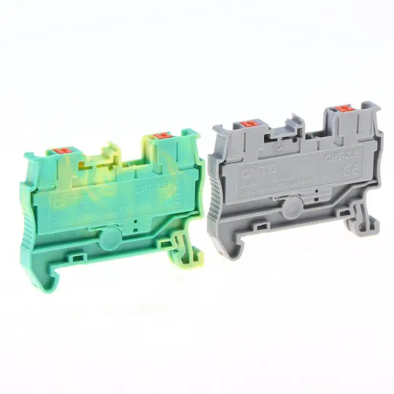 PT2.5 DIN Rail Spring Terminal Block Kit – Tool-Free Wiring