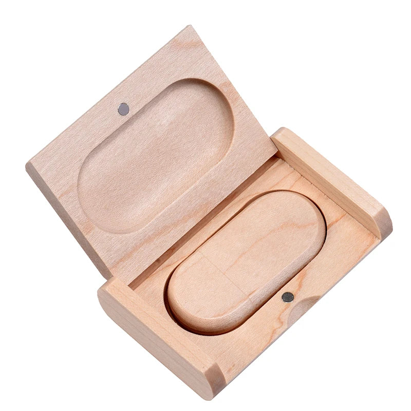 Wooden Box USB Flash Drive 4–64GB | Wedding Photography Gift USB Flash Drive PRIMED maple usb box 128 GB