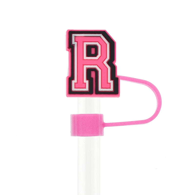 Silicone Letter Straw Cover Caps for Stanley 30 & 40oz Tumblers