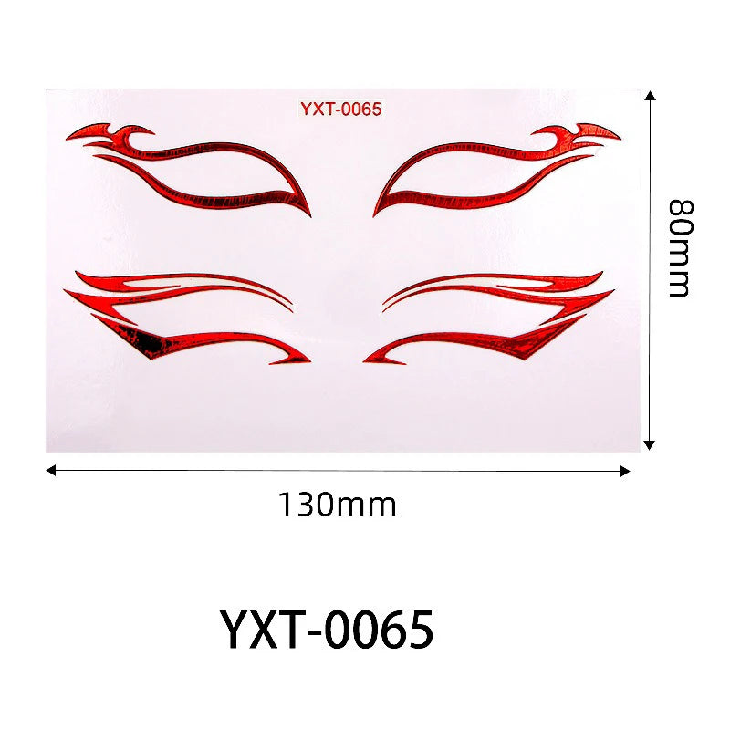 Purple Red Metallic Eye Makeup Stickers | Temporary Tattoo