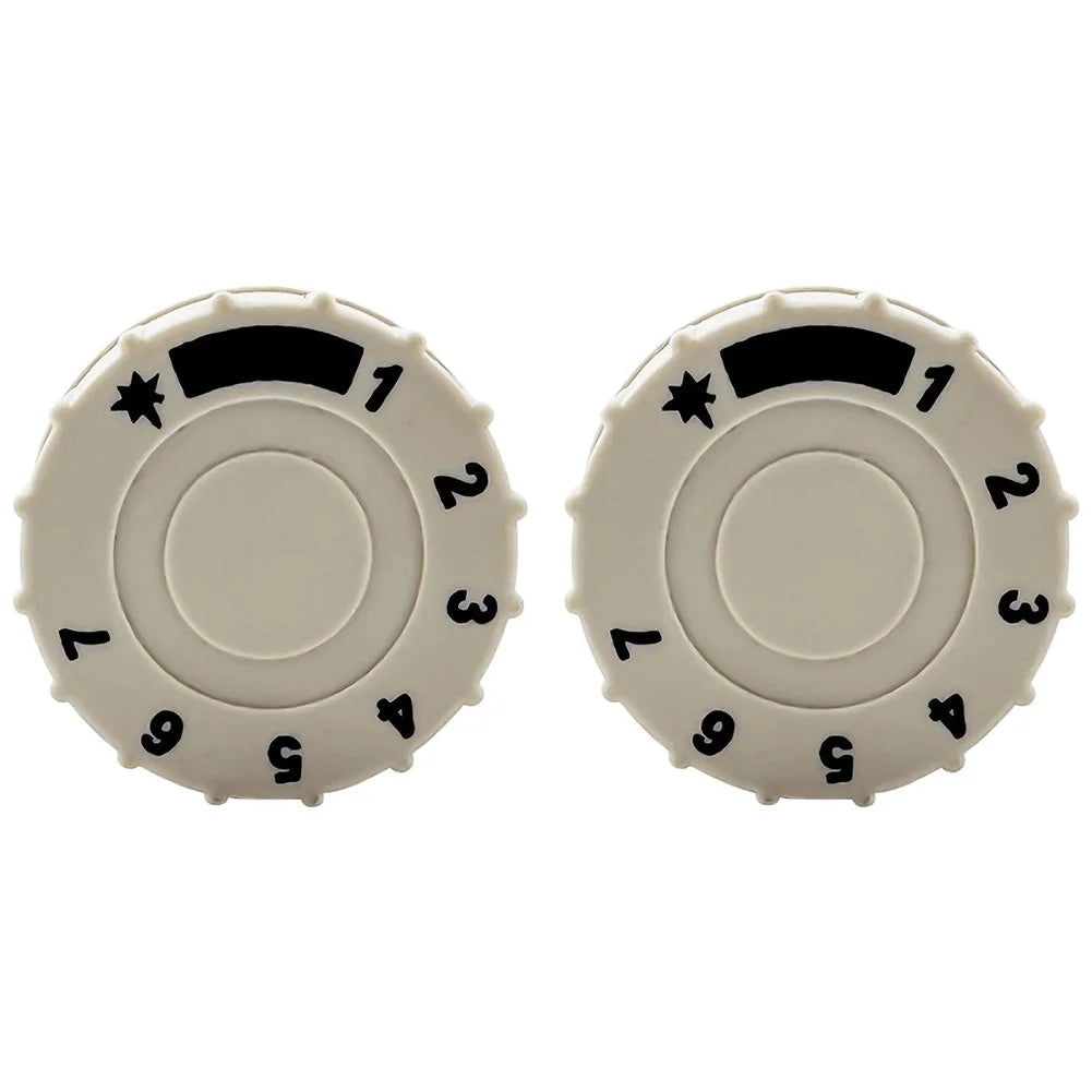 MINISIT 710 Thermostat Knob 2-Pack – White & Black Plastic Thermostat Knob PRIMED White China Mainland
