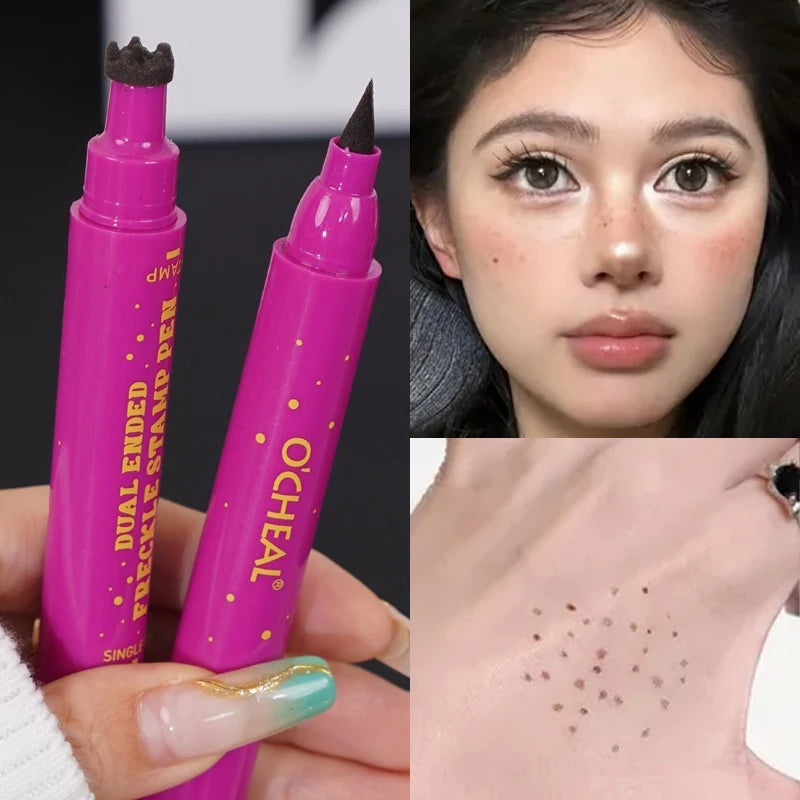 BOSUYA Dual-Ended Waterproof Faux Freckle Pen | Dotting Tool
