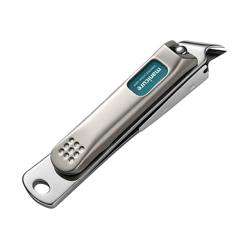 Stainless Steel Nail Clipper & Toenail Nipper – Ultra-Sharp Set Nail Clipper Set PRIMED Champagne Oblique