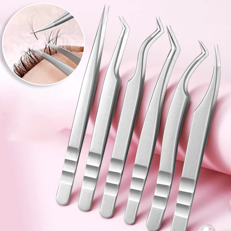 Stainless Steel Lash Extension Tweezer – Anti-Static Matte