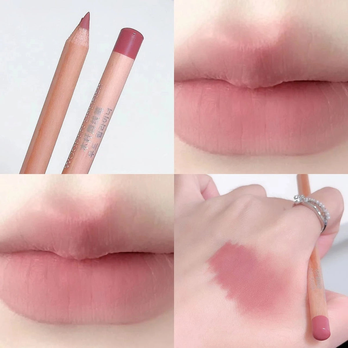 Velvet Matte Lip Liner Pencil – Waterproof Nude Contour Lip Liner Pencil PRIMED 01 Rose Pink
