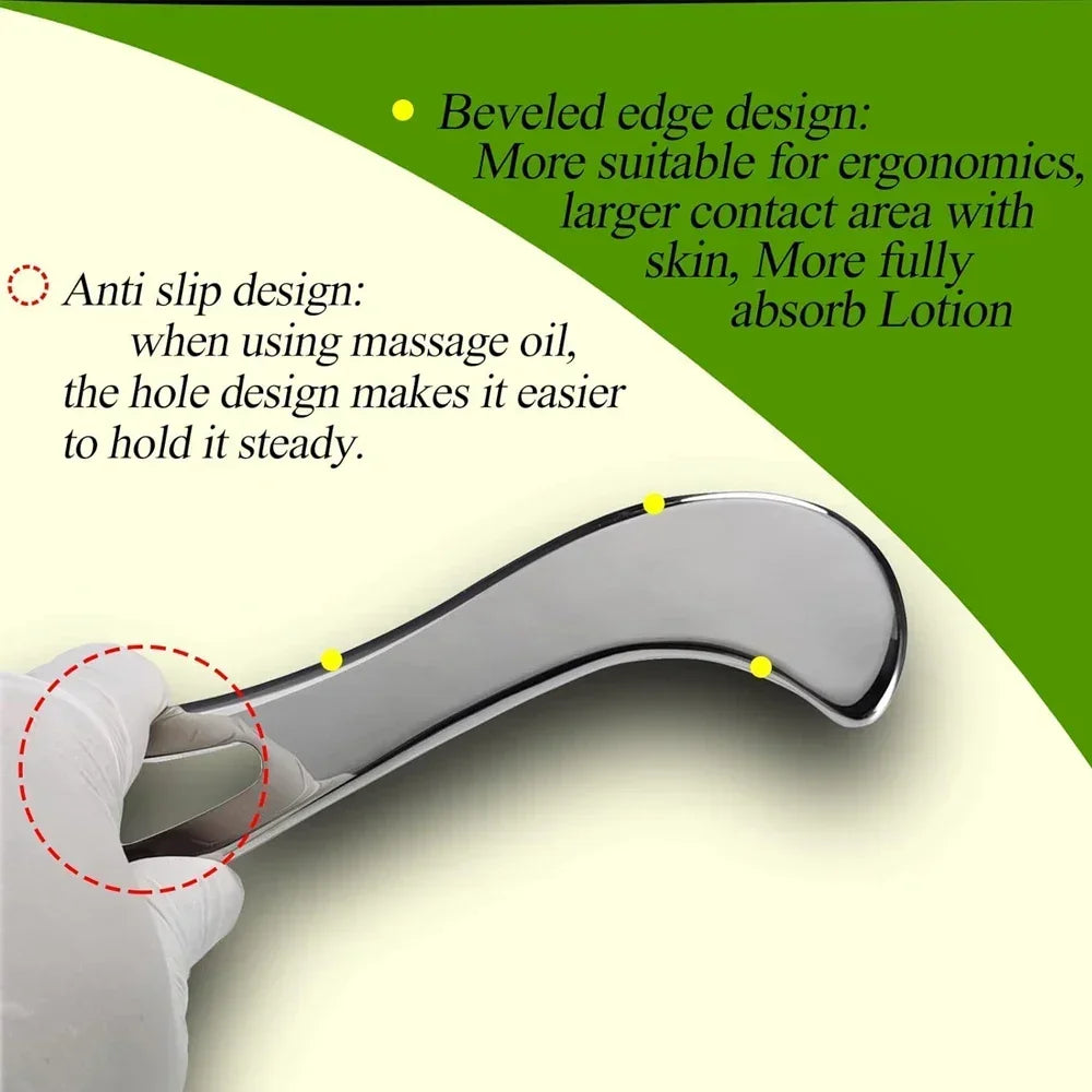 Stainless Steel Gua Sha Scraper | IASTM Muscle Massage Tool Gua Sha Massage Tool PRIMED