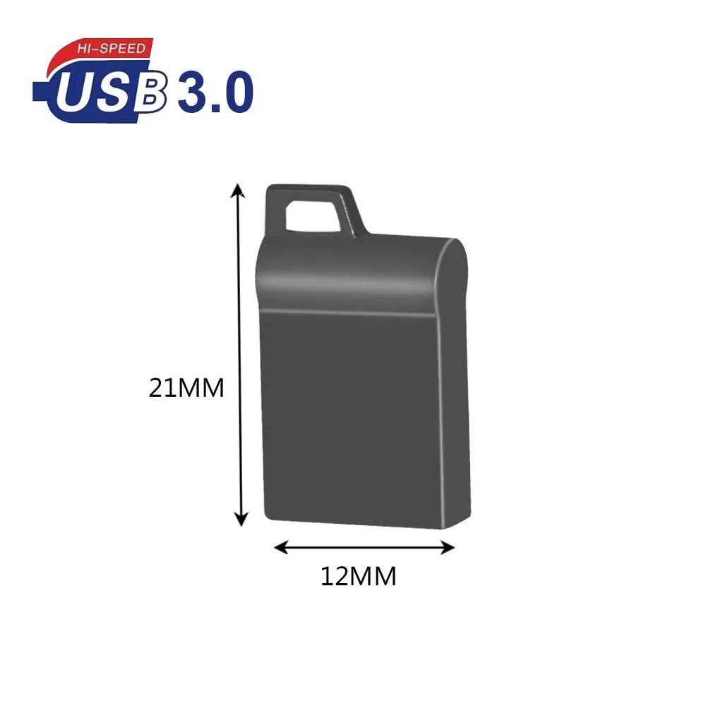 KAWEIDA USB 3.0 Flash Drive 8–128GB Metal Pen Drive + Keychain USB Flash Drive PRIMED