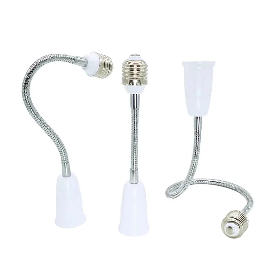 Flexible E27 to E27 Lamp Socket Adapter 6–60cm Extension Lamp Socket Adapter PRIMED