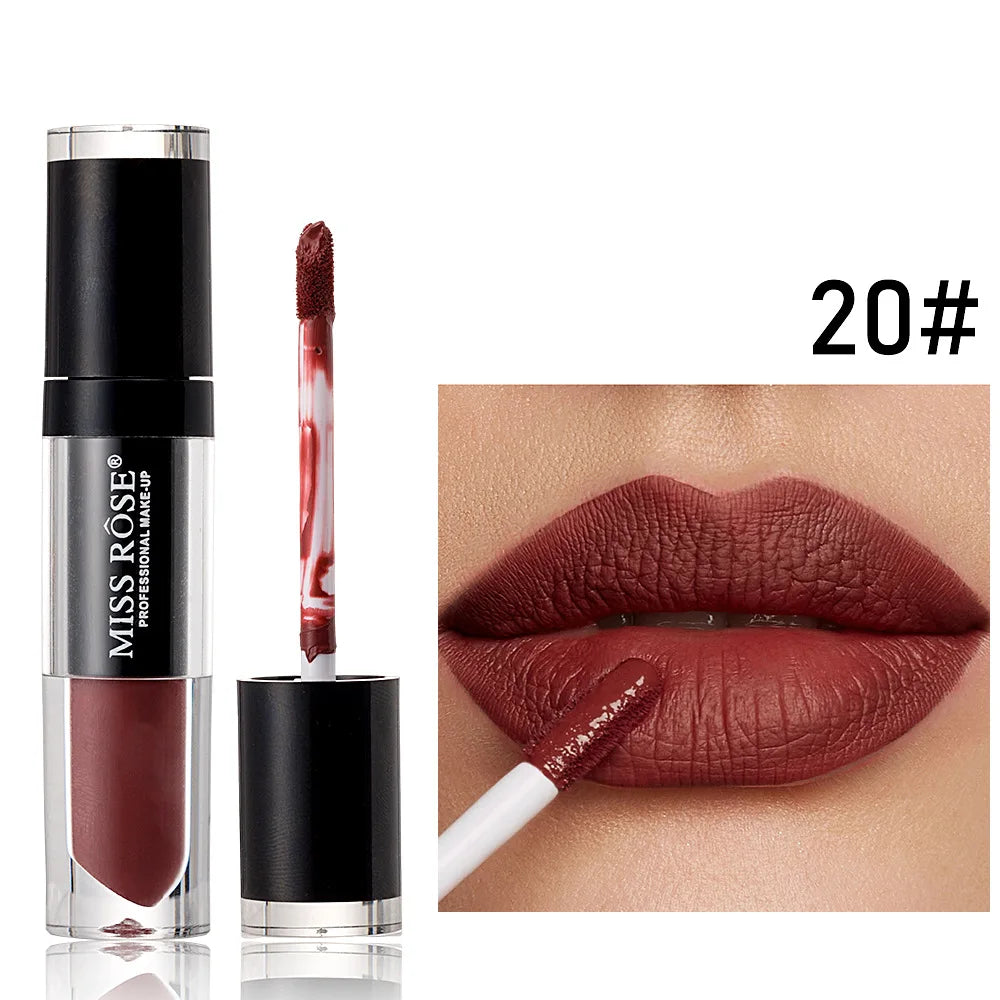 MISS ROSE Matte Liquid Lipstick – Waterproof Long-Lasting Lip Gloss Matte Liquid Lipstick PRIMED 7701-026M-20