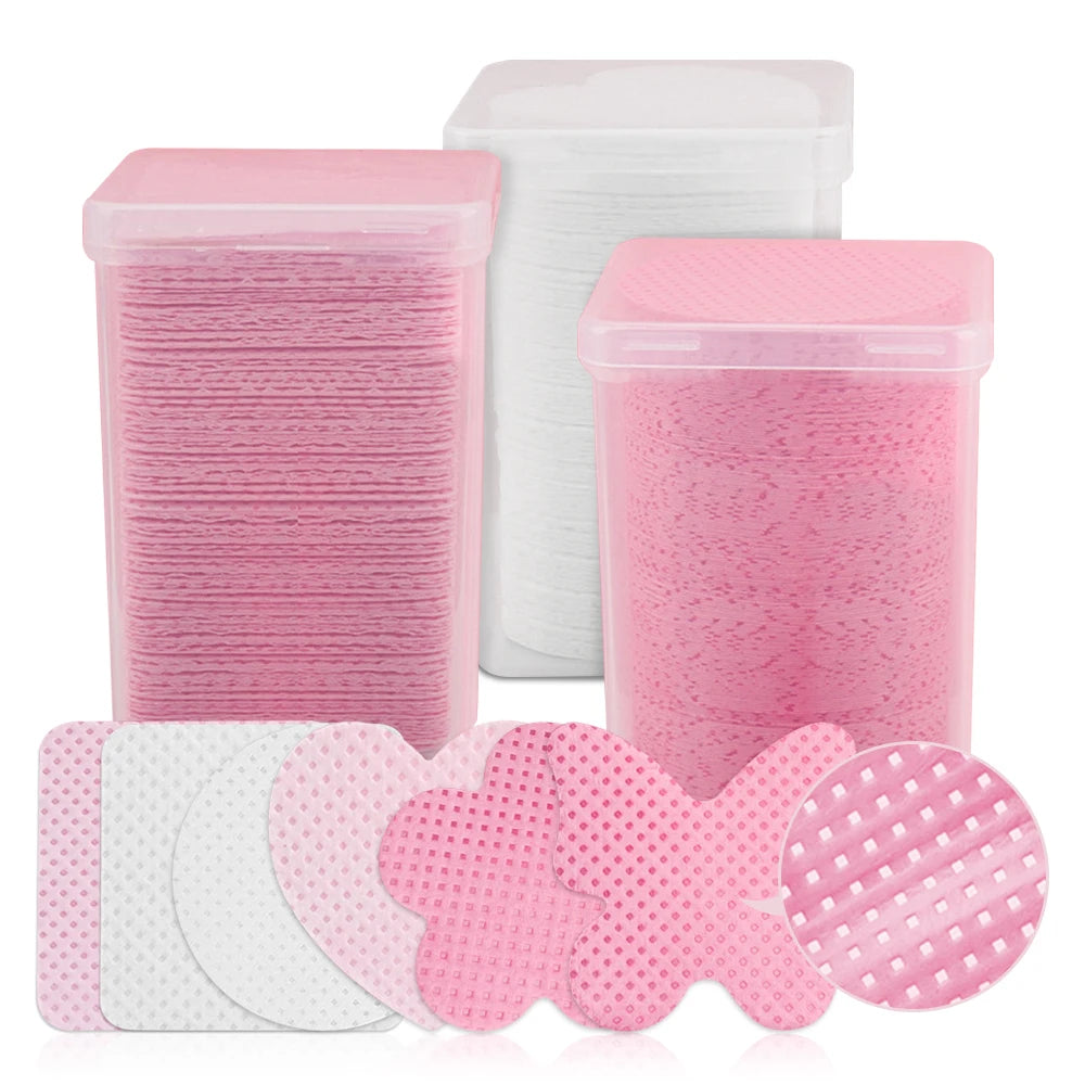 200PCS Disposable Cotton Pads – Eyelash Extension Wipes Lash Extension Supplies PRIMED
