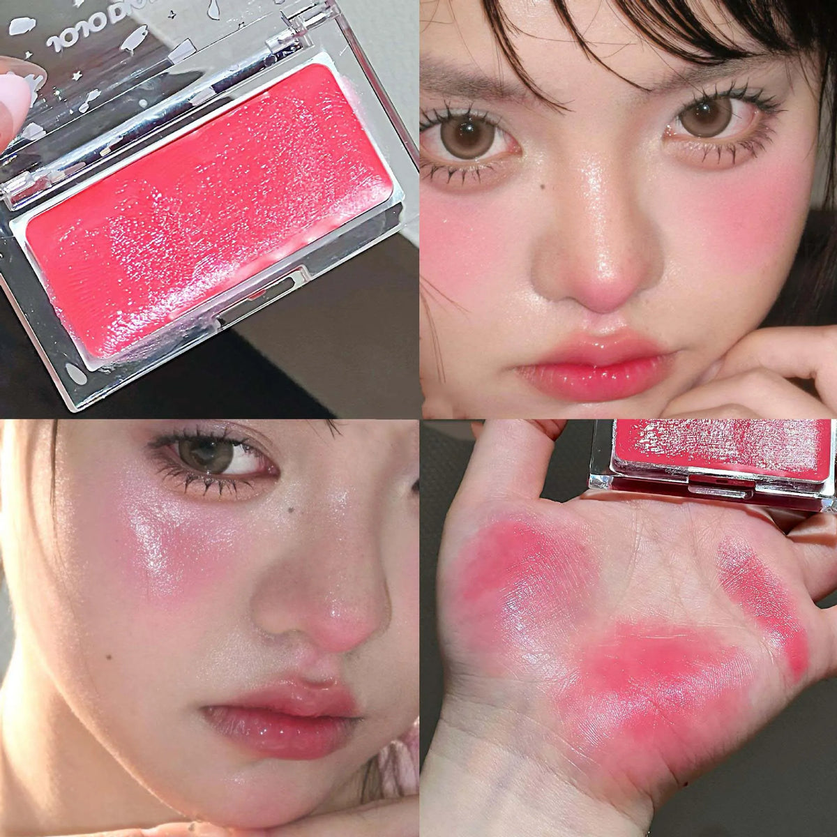 Water Gloss Cream Blush – Peach Pink Moisturizing Makeup