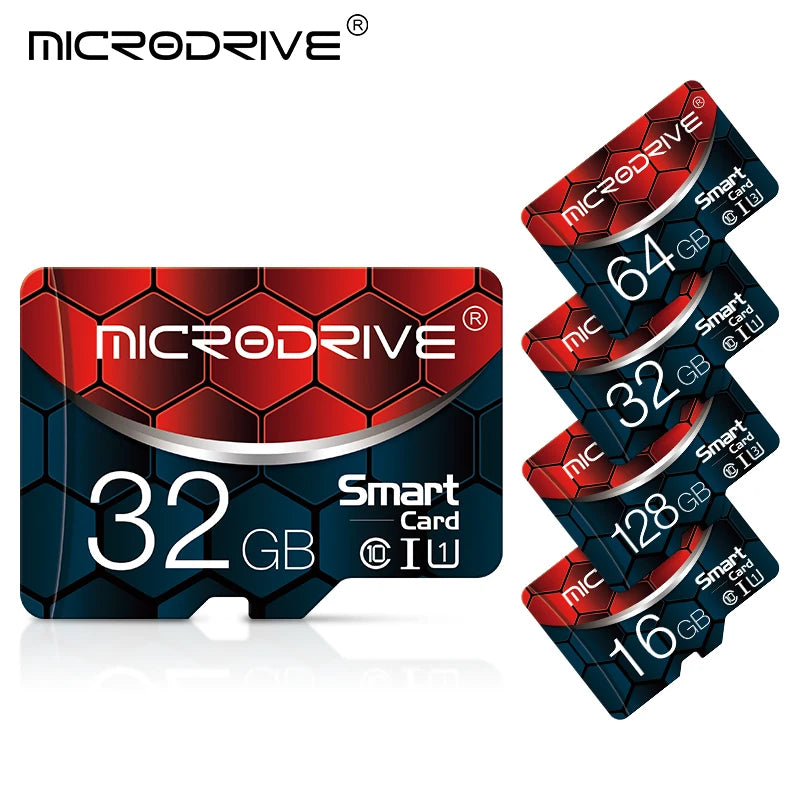 MicroDrive Micro SD Card 8GB–256GB Class 10 UHS-I TF Card Micro SD Card PRIMED 128MB