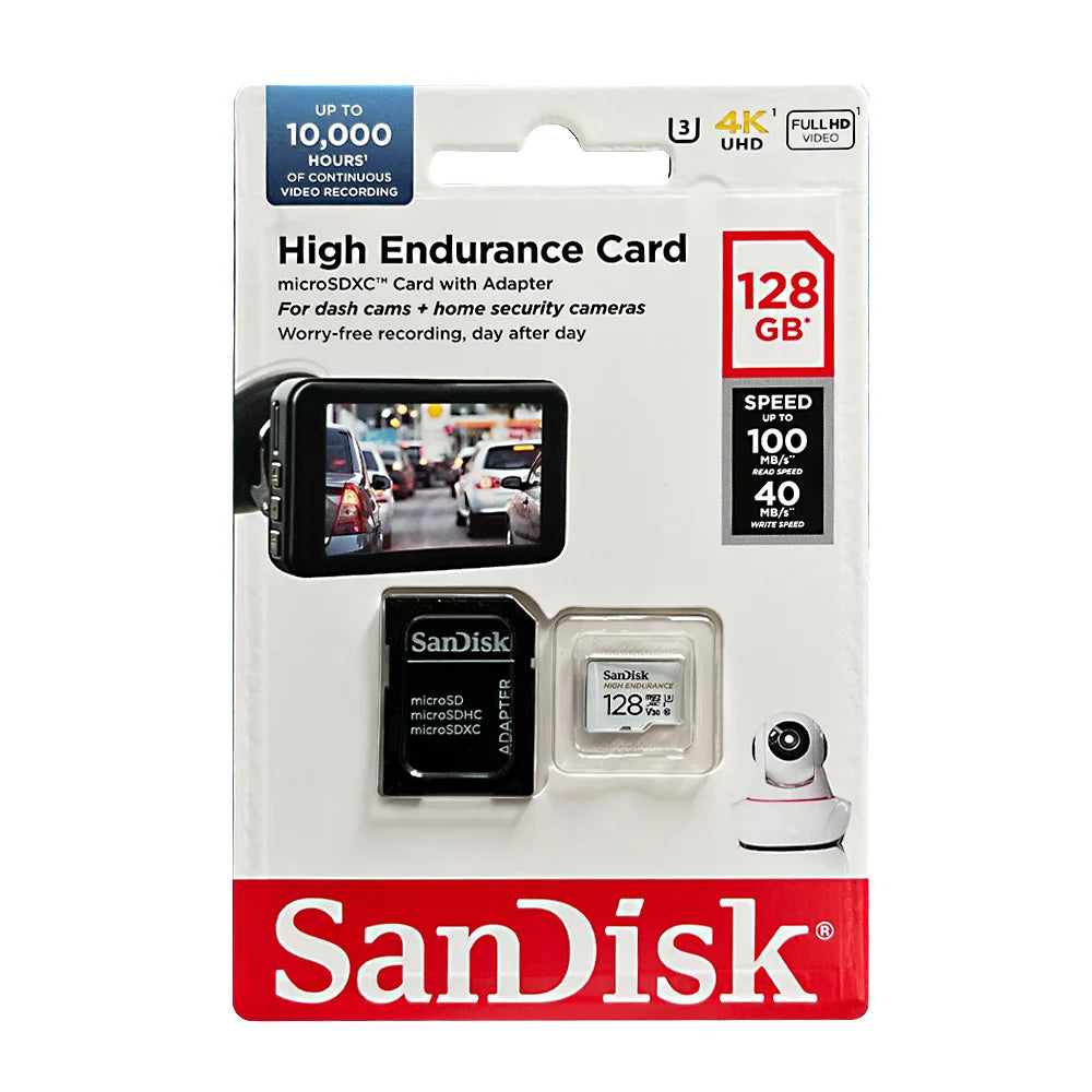 SanDisk MicroSD Card 32GB–256GB C10 U3 V30 | Dash Cam & Video MicroSD Memory Card PRIMED
