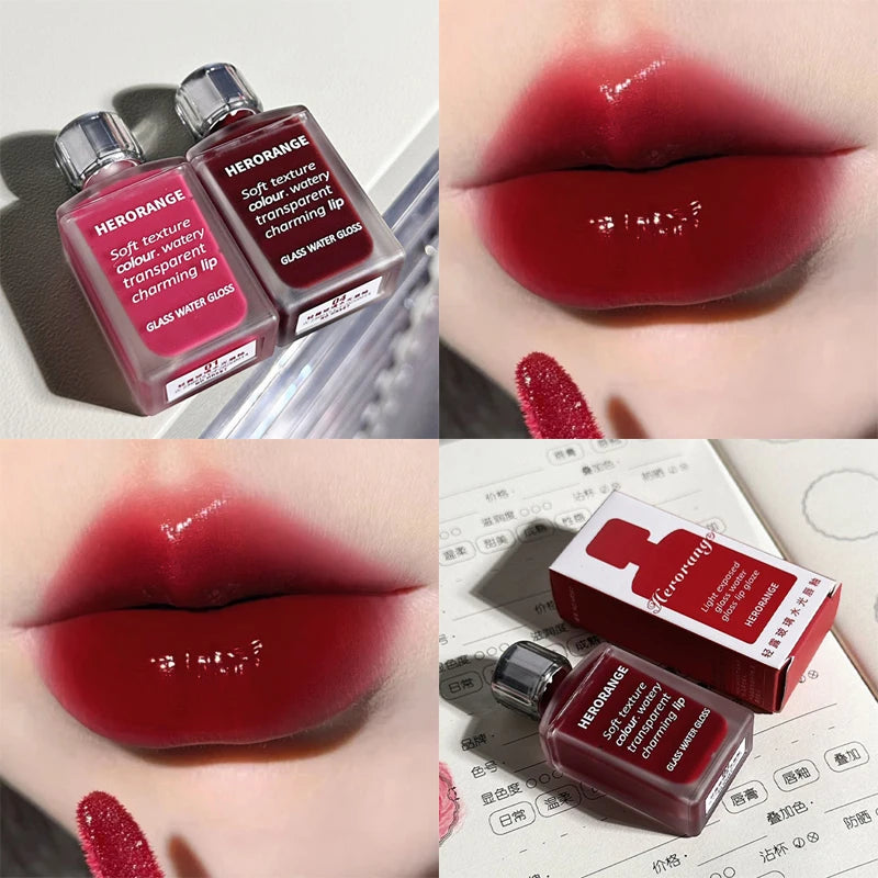 Water-Glow Mirror Lip Gloss – Hydrating Korean Lip Tint