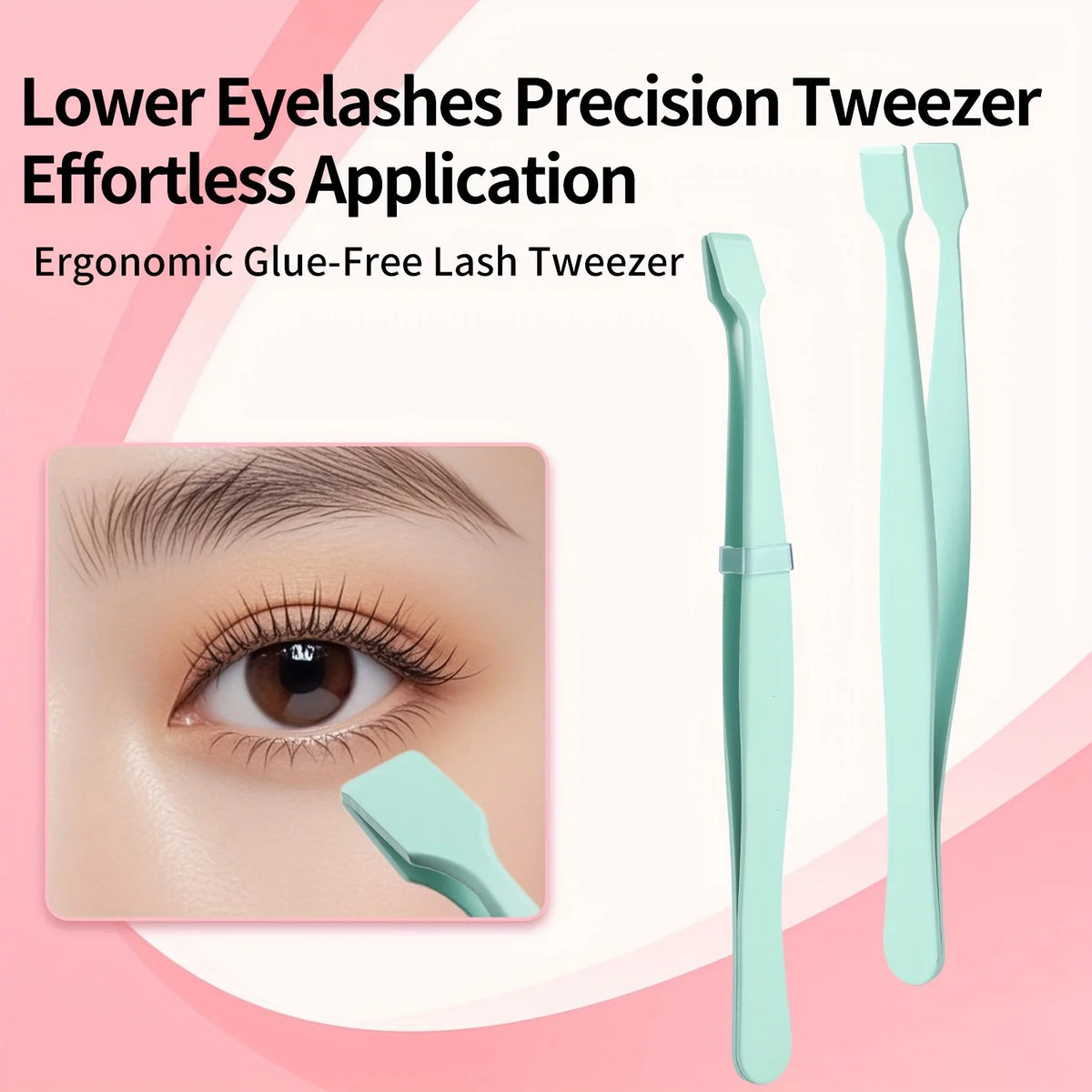 Ouriner Flat Tip Eyelash Tweezers | Precision Lash Extension Tool Eyelash Extension Tweezers PRIMED