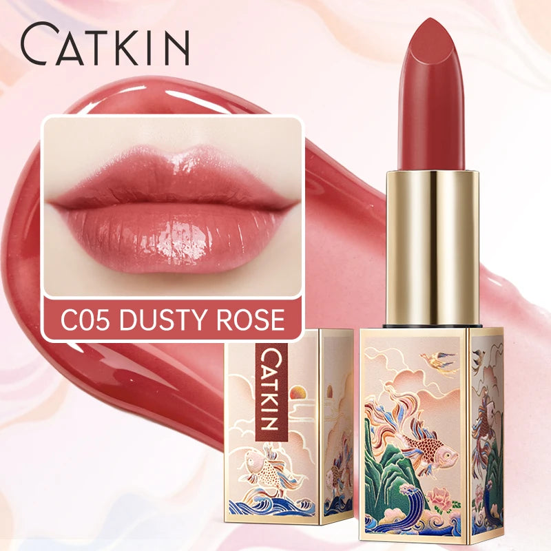 CATKIN Colored Lip Balm – pH Color Change, Nourishing & Hydrating Colored Lip Balm PRIMED C05 Dusty Rose