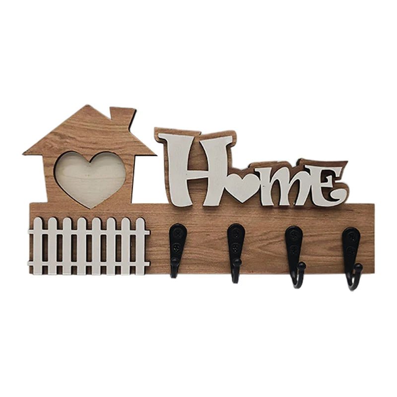 Wooden Wall Hook – Decorative Key Holder & Door Hanger