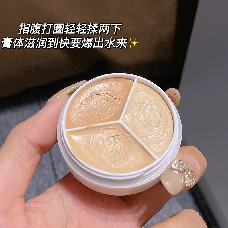 SWEETMINT 3-Shade Waterproof Concealer Cream – All Skin Types