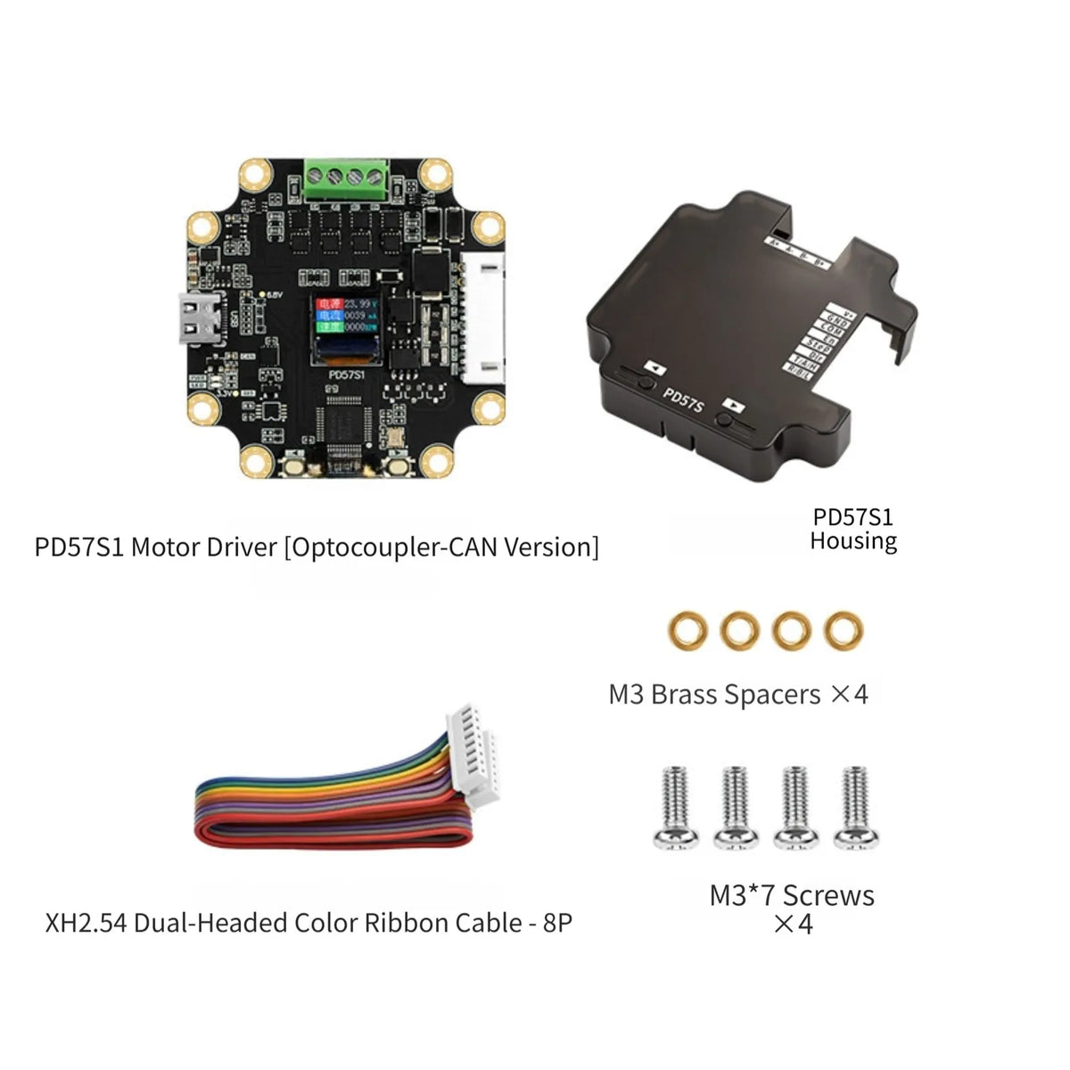PD57S1 FOC Closed-Loop Stepper Motor Driver | CANopen RS485 Stepper Motor Driver PRIMED Optocoupler-CAN No plug China Mainland