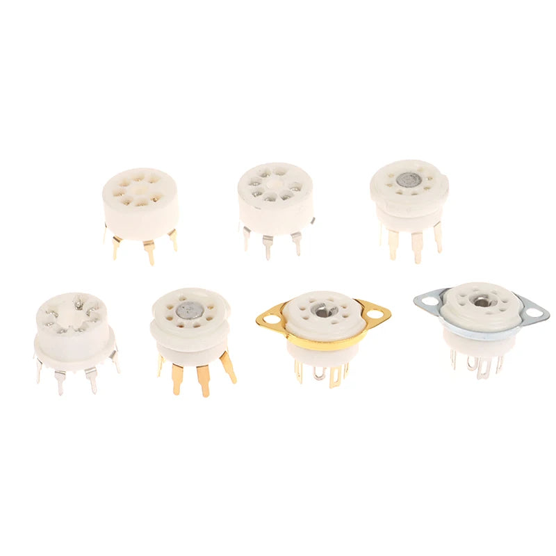 Gold-Plated 7-Pin B7G Vacuum Tube Socket | 6AQ5 6J1 6J2