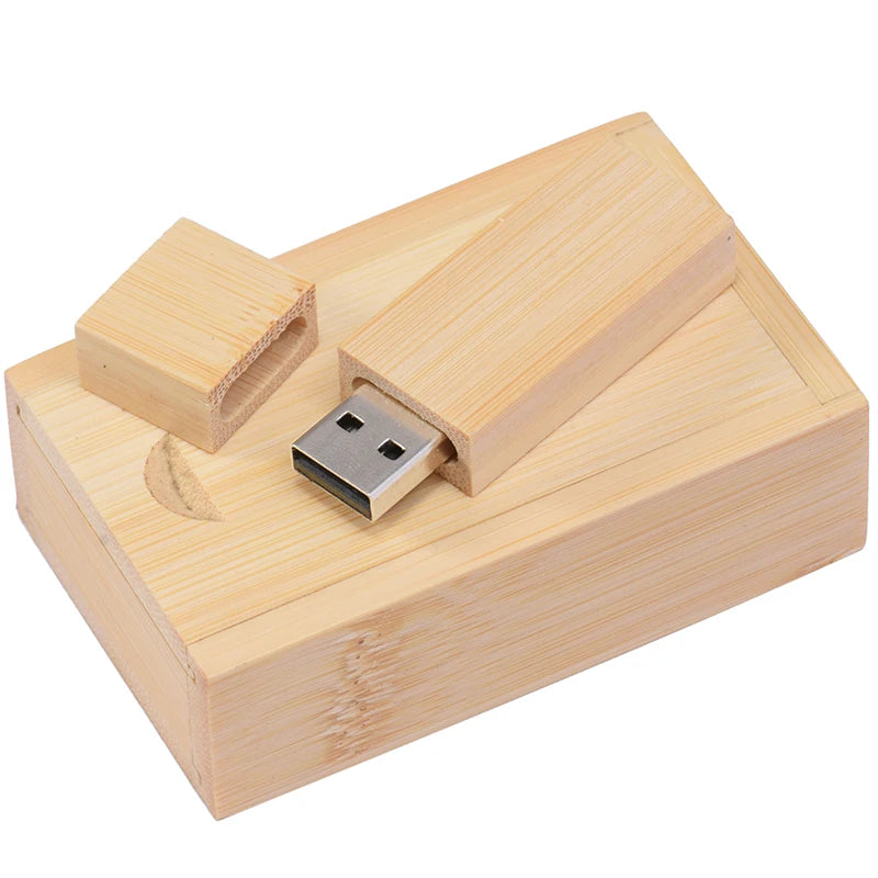 Wooden USB Flash Drive Walnut & Maple | 4GB–64GB Pen Drive
