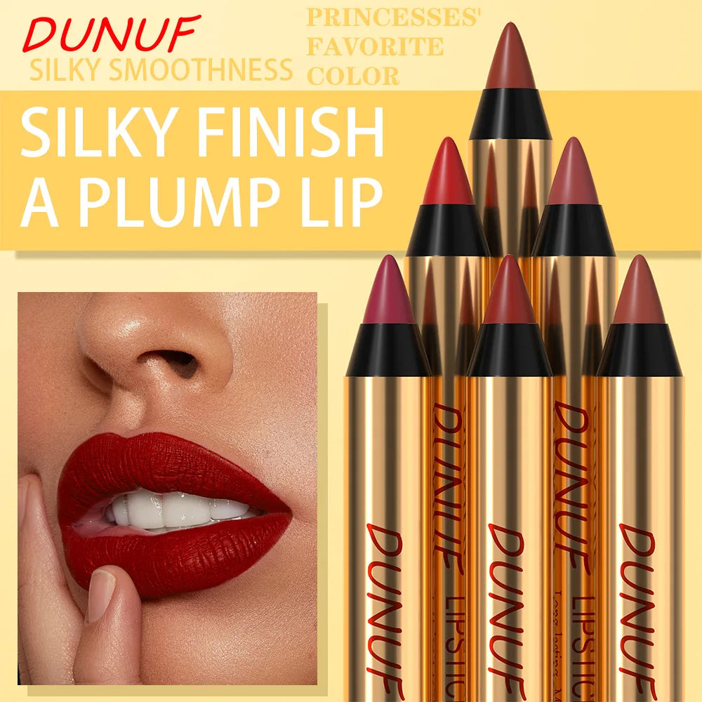 Waterproof Matte Lip Liner Pencil – Long-Lasting Dark Red