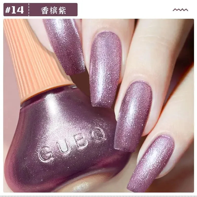 Glitter Gel Nail Polish Quick Dry Autumn Coffee Tones 12ml