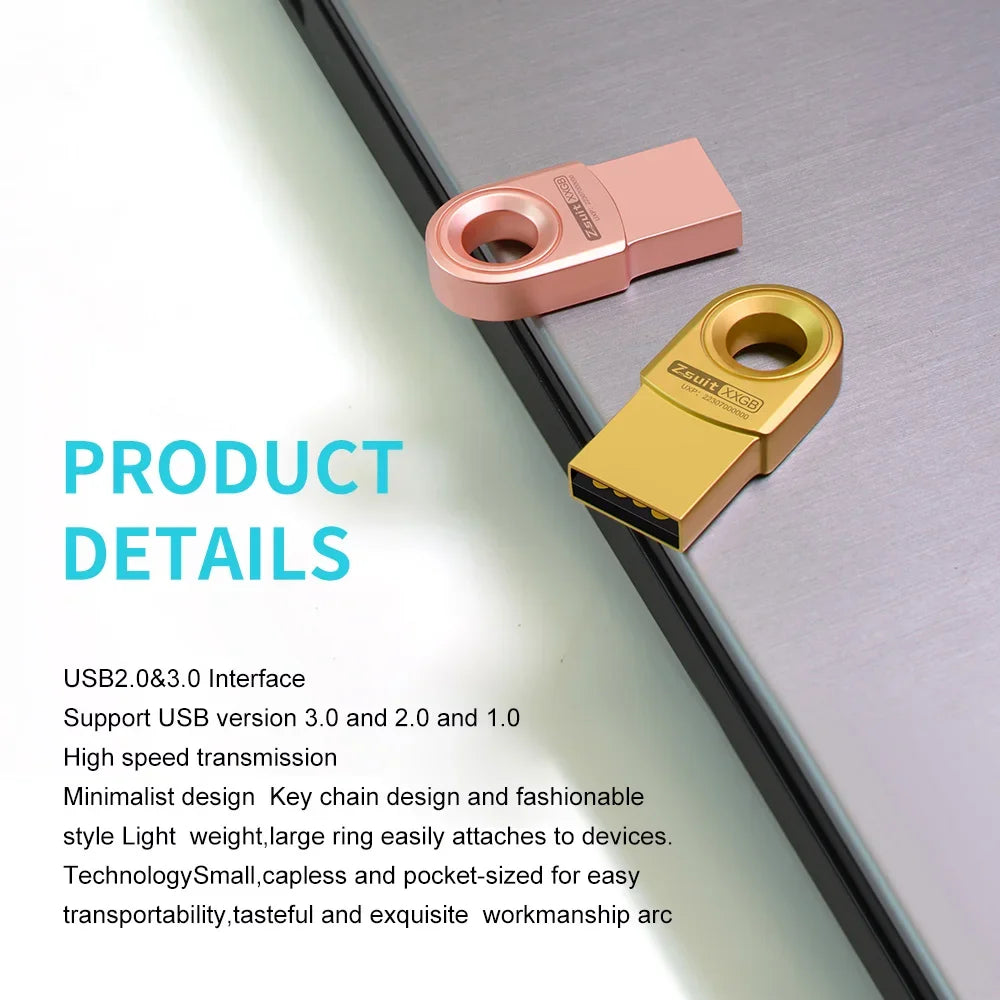 Z-Suit 128GB USB 3.0 Flash Drive – Waterproof Metal Memory Stick