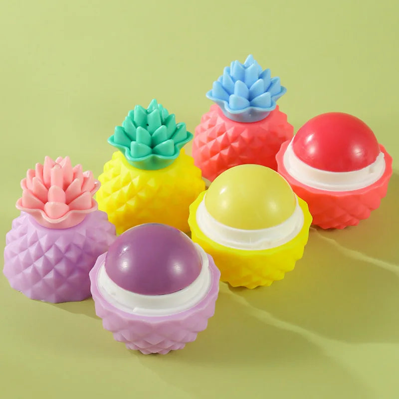 Pineapple Ball Color-Changing Moisturizing Lip Balm – 3 Shades
