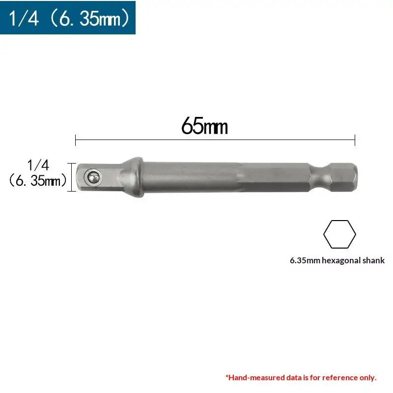 Chrome Vanadium Socket Adapter Set – 1/4" 3/8" 1/2" Hex Shank Socket Adapter Set PRIMED