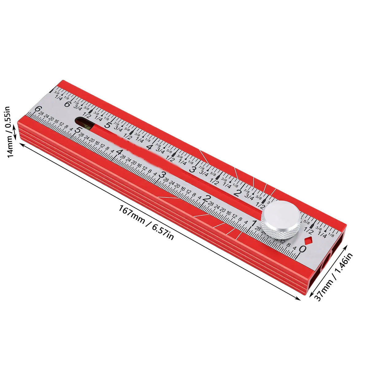 Precision Folding Ruler – Multi-Angle Depth Gauge & Level Folding Measuring Ruler PRIMED