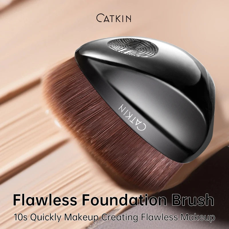 Catkin Flat Top Foundation Brush – Soft, Fluffy & Cruelty-Free