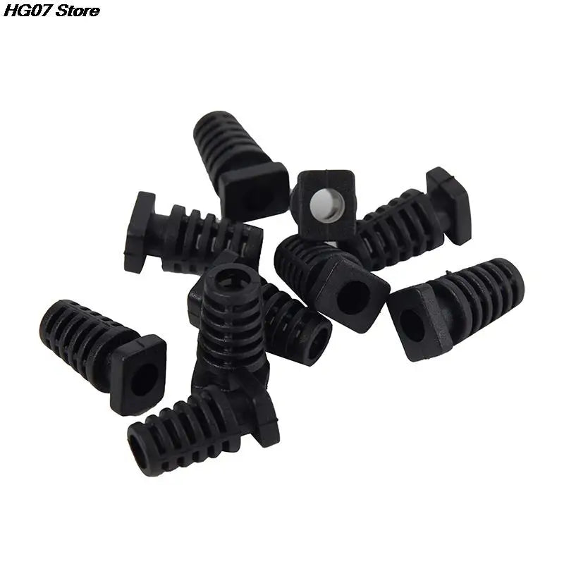 10-Pack 4.1mm Rubber Strain Relief Cord Boot Cable Protectors