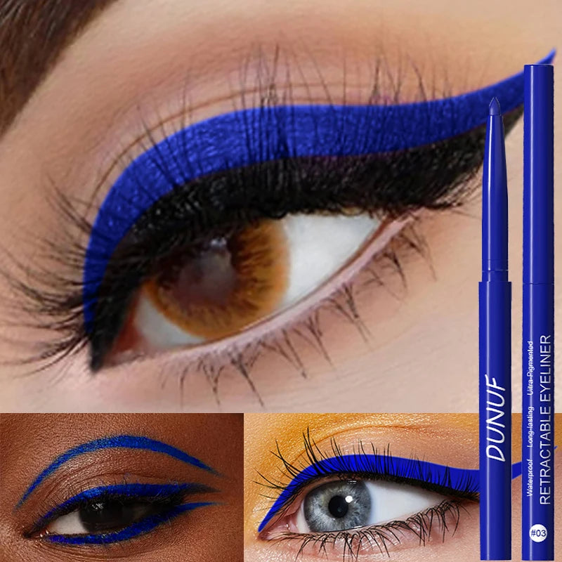 DUNUF Waterproof Matte Gel Eyeliner Pencil – Ultra-Fine Gel Eyeliner Pencil PRIMED