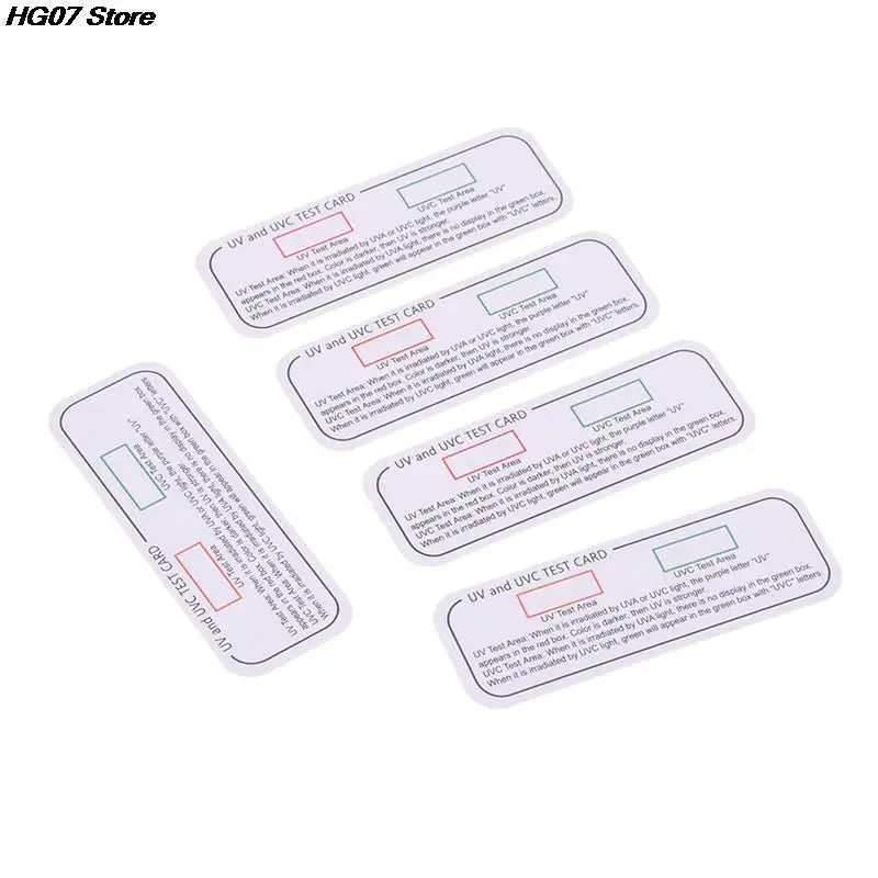 UV Light Test Cards UVA UVC Wavelength Indicator 10 Pack