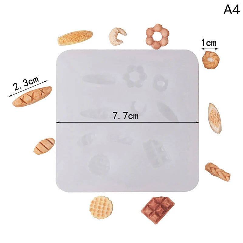 Mini Silicone Mold – Resin, Clay, Fondant & Dollhouse DIY Silicone Craft Mold PRIMED A4
