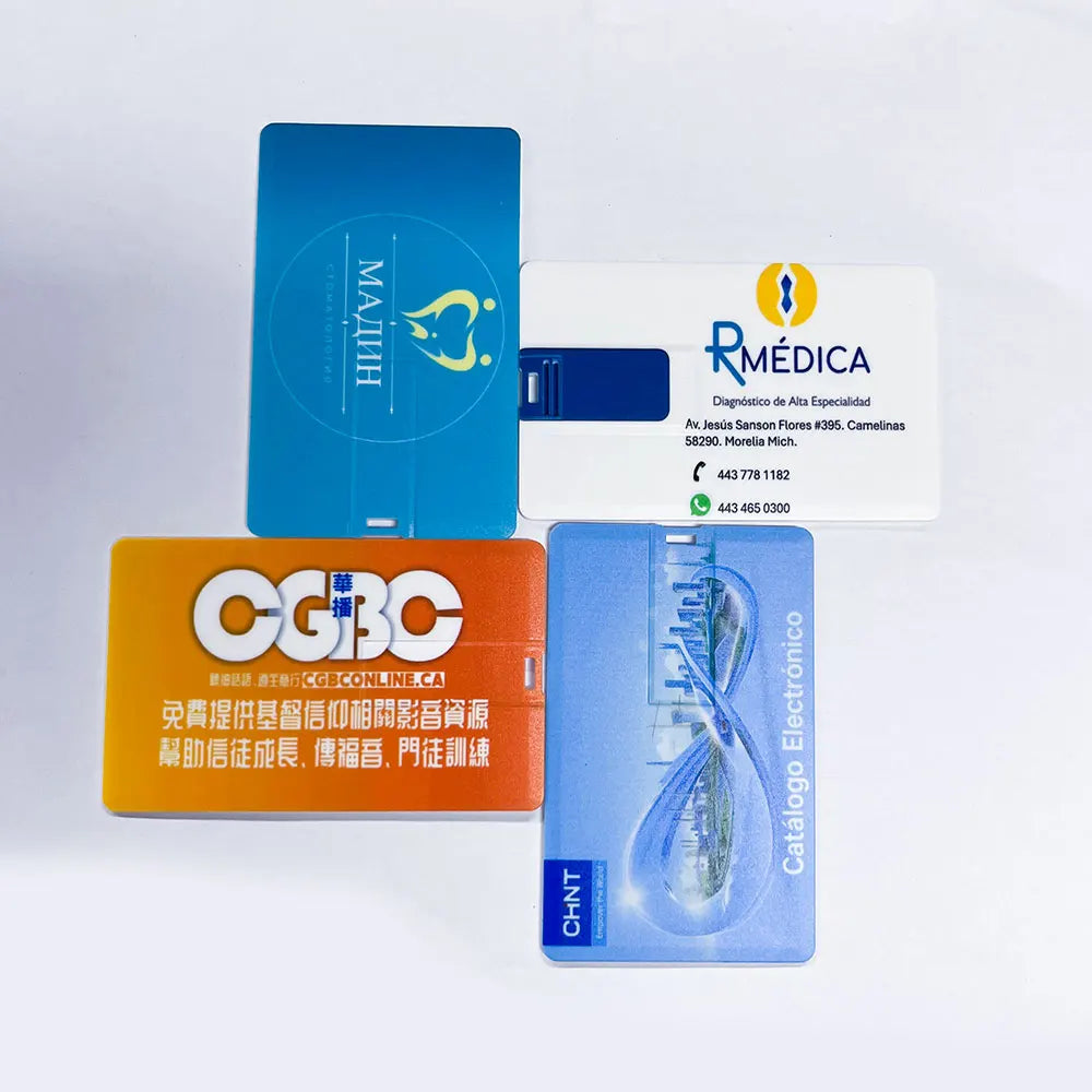 20-Pack Custom Logo Credit Card USB Flash Drives 4–64GB USB Flash Drive PRIMED