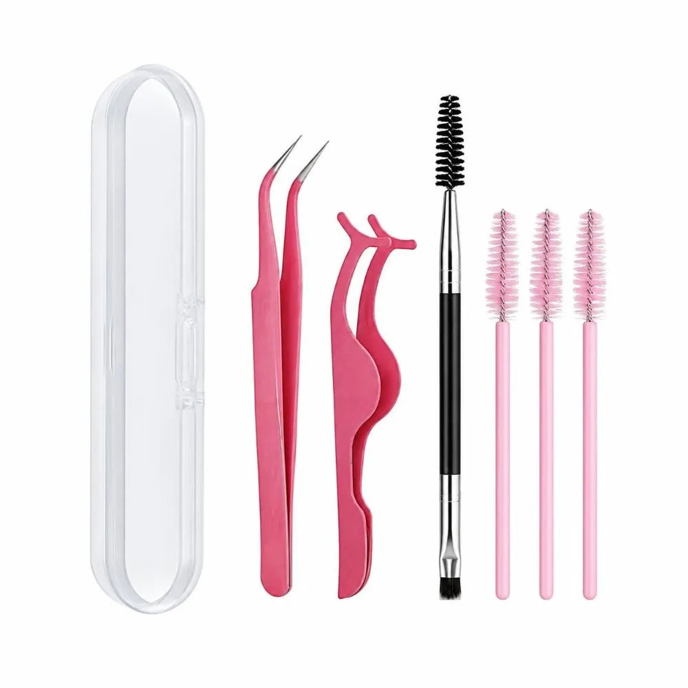 Stainless Steel Tweezers Set 3/6Pcs – Eyebrow & Eyelash Tool