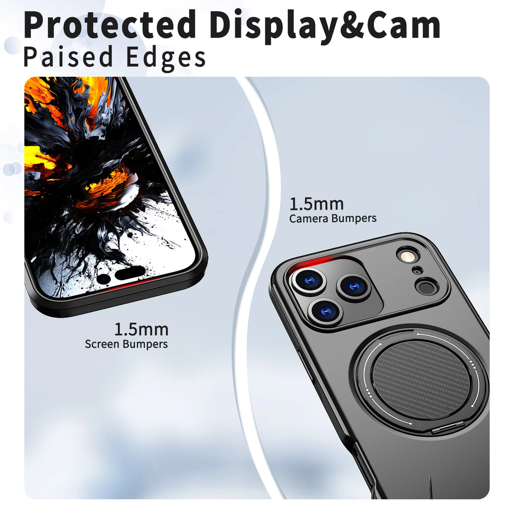 MagSafe 360° Magnetic Stand iPhone Case – Anti-Slip Cover Magnetic Phone Case PRIMED