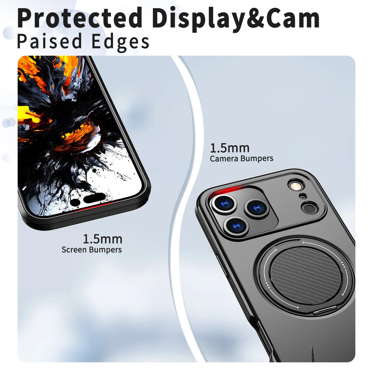 MagSafe 360° Magnetic Stand iPhone Case – Anti-Slip Cover Magnetic Phone Case PRIMED
