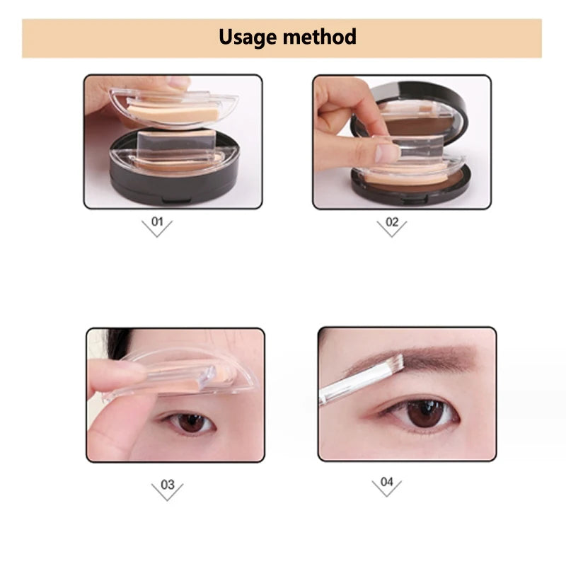 Eyebrow Powder Stamp & Stencil Kit – Waterproof Brow Set Eyebrow Stamp Kit PRIMED